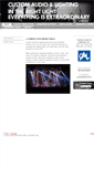 Mobile Screenshot of customaudioandlighting.com